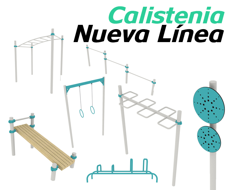 Nueva linea de aparatos de Calistenia Equidesa